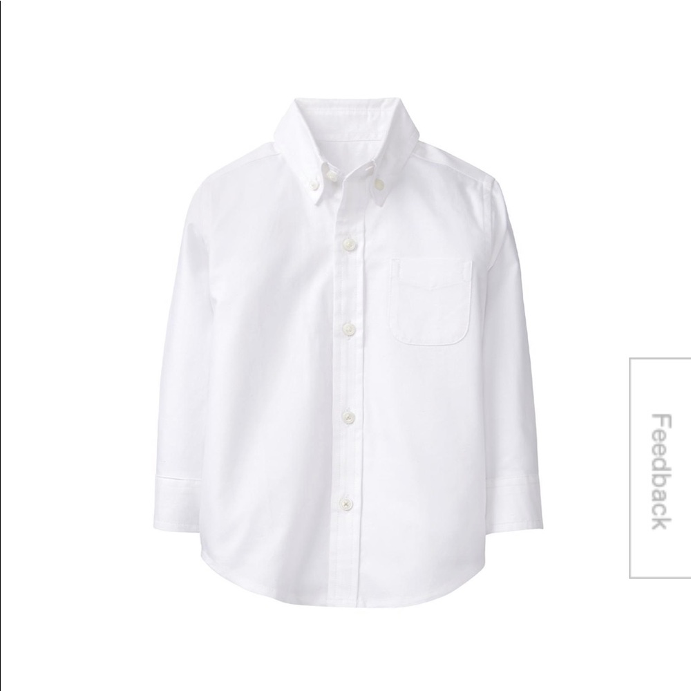 Janie and Jack white Oxford button down